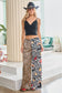 LEOPARD & ZEBRA MIX PRINT WIDE LEG PANTS