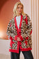 LEOPARD STAR CARDIGAN SWEATER