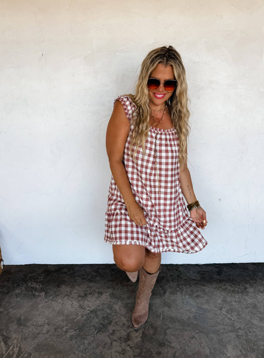 SUNSET TIDES BABYDOLL DRESS