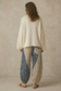 Textured Grid Patch Balloon Pants