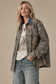 Denim Collar Camo Shacket