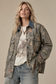 Denim Collar Camo Shacket