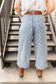 CHECKER CUFF DENIM